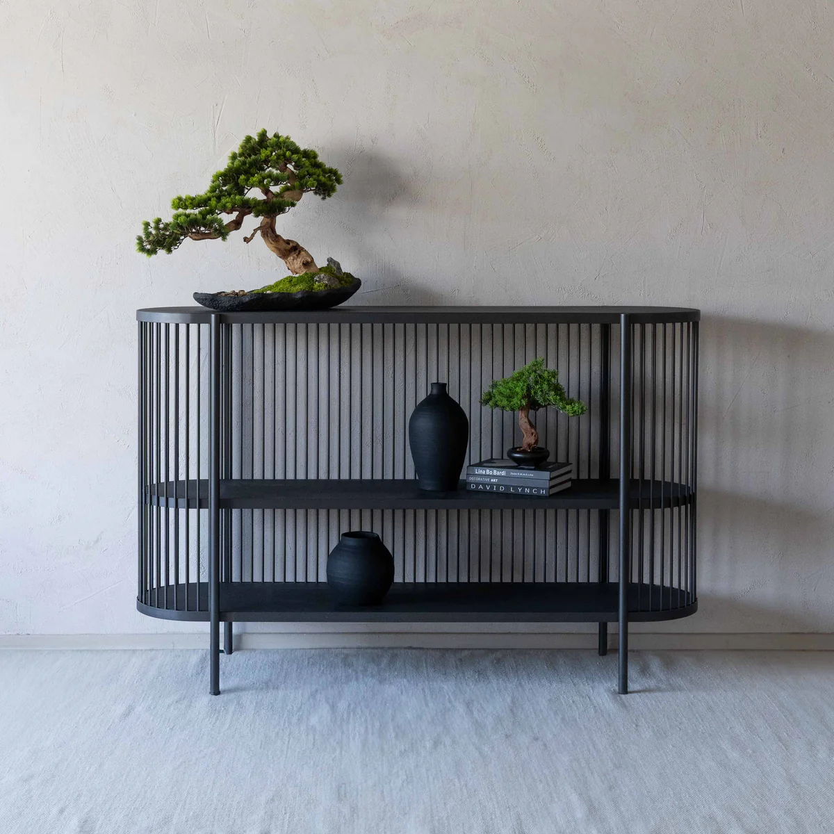 Anaya Handcrafted Wood and Steel Frame Console Image